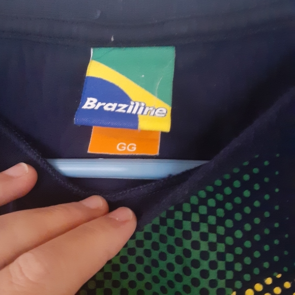 Braziline/ Brasil Soccer Futbol Blue T-Shirt - Picture 2 of 7